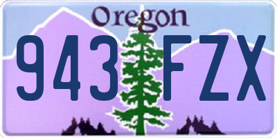 OR license plate 943FZX