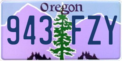 OR license plate 943FZY