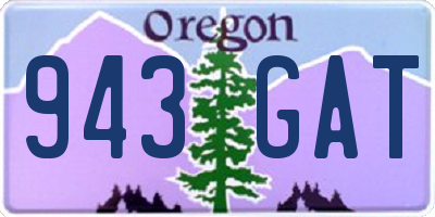 OR license plate 943GAT