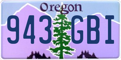 OR license plate 943GBI