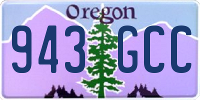 OR license plate 943GCC