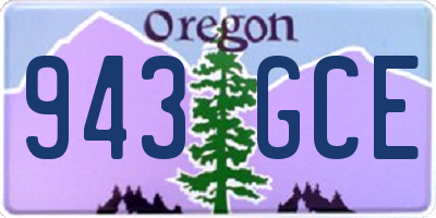 OR license plate 943GCE