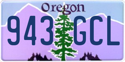 OR license plate 943GCL
