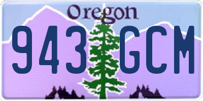 OR license plate 943GCM