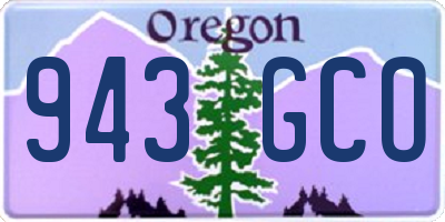 OR license plate 943GCO