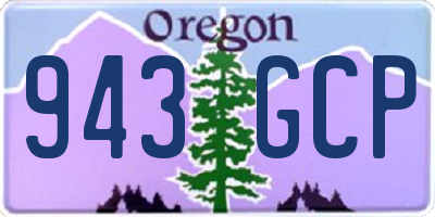 OR license plate 943GCP