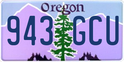 OR license plate 943GCU