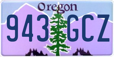 OR license plate 943GCZ