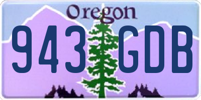 OR license plate 943GDB