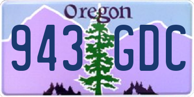 OR license plate 943GDC