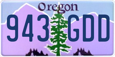 OR license plate 943GDD