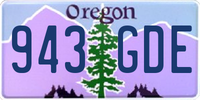 OR license plate 943GDE