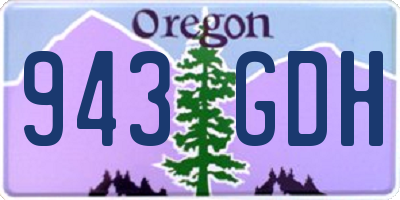 OR license plate 943GDH