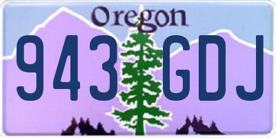 OR license plate 943GDJ