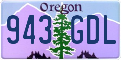 OR license plate 943GDL