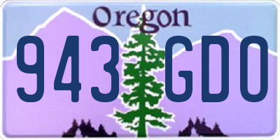 OR license plate 943GDO