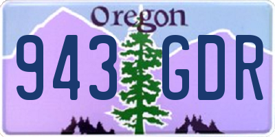 OR license plate 943GDR