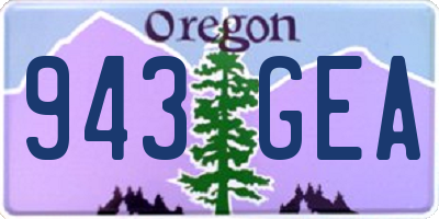 OR license plate 943GEA