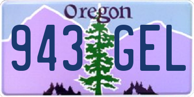 OR license plate 943GEL