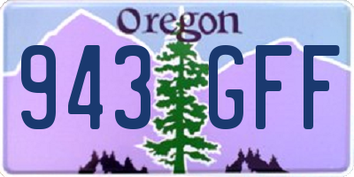OR license plate 943GFF