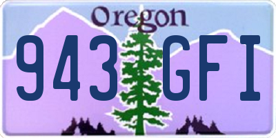 OR license plate 943GFI