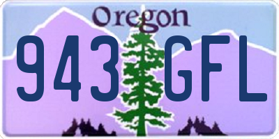 OR license plate 943GFL
