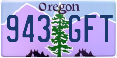 OR license plate 943GFT