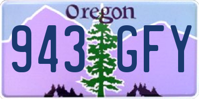 OR license plate 943GFY
