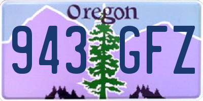 OR license plate 943GFZ