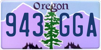 OR license plate 943GGA