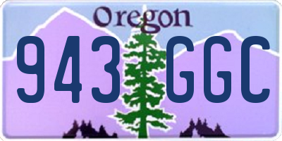 OR license plate 943GGC