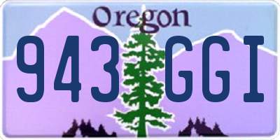 OR license plate 943GGI