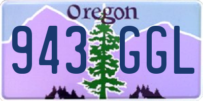 OR license plate 943GGL