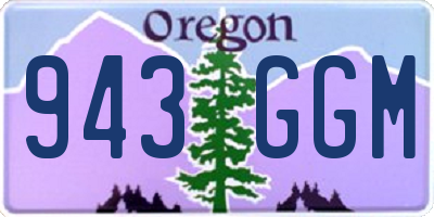 OR license plate 943GGM
