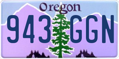 OR license plate 943GGN