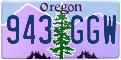 OR license plate 943GGW