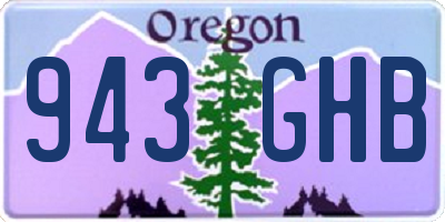 OR license plate 943GHB