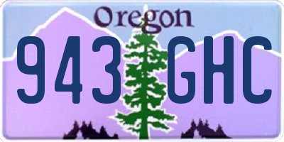OR license plate 943GHC