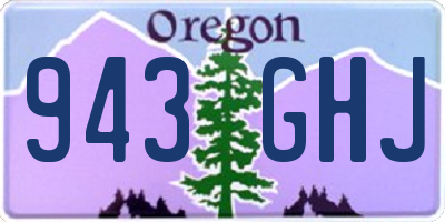 OR license plate 943GHJ