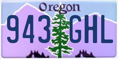 OR license plate 943GHL