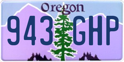 OR license plate 943GHP