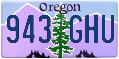 OR license plate 943GHU