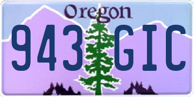 OR license plate 943GIC