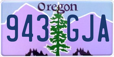 OR license plate 943GJA
