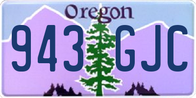 OR license plate 943GJC