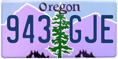 OR license plate 943GJE