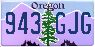 OR license plate 943GJG