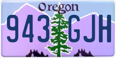 OR license plate 943GJH
