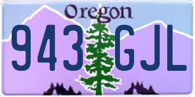 OR license plate 943GJL