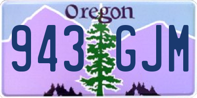 OR license plate 943GJM